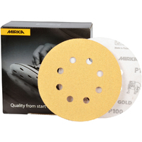 Mirka 100 Gold 150mm/6in. Grip Disc 37 Holes P180 100 Pack