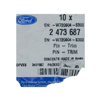 FOW720904S300-Genuine Ford Trim Pin 9mm x 0.8mm Escape 2020-on W720904S300-1