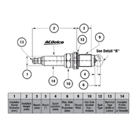 GM19351217-ACDelco Double Platinum Spark Plug 41977 19351217-1