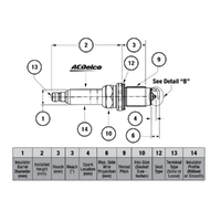 GM19362247-ACDelco Regular Spark Plug 41629 19362247-1