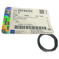 GM25194222-Genuine Holden O-Ring Engine Oil Cooler Outlet Pipe Flat Inside Edge 25194222-1