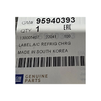 GM95940393-Genuine Holden Label-A/C Refrigerant Chr 95940393-1