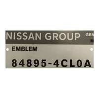 NI84895-4CL0A-Genuine Nissan Badge X-Trail T32 X-Trail 84895-4CL0A-1