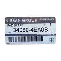 NID4060-4EA0B-Genuine Nissan Rear Brake Pad Kit D4060-4EA0B-1