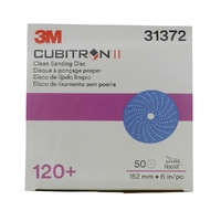 TM3M31372-3M 31372 Cubitron II Hookit Clean Sanding Disc P120 150mm/6in. 50 Pack-1