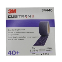 TM3M34440-3M 34440 Cubitron II Hookit Clean Sanding Sheet File Rolls 737U P40 70mm x 12m-1