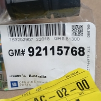 GM92115768-Genuine Holden Black Wheel Nut Cap 92115768-2