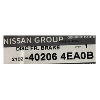 NI40206-4EA0B-Genuine Nissan Front Brake Rotor 40206-4EA0B-2