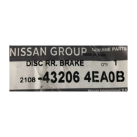 NI43206-4EA0B-Genuine Nissan J11 Qashqai Rear Brake Rotor 43206-4EA0B-2