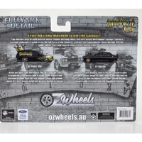 OZ64FSDTWINBURN-1:64 Oz Wheels FSD Burnanza HZ Holden and XY Ford Twin Set-2