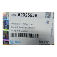 GM52025539-Genuine Holden Buckle Front Seat Belt 52025539-4
