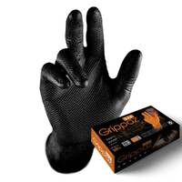 Grippaz Rubber Gloves - Black 50 Pack