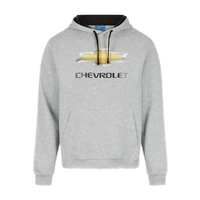 GM Chevrolet Gold Bowtie Hoodie Grey