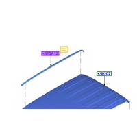 Genuine Ford Left-Hand Roof Moulding Ranger Crew Cab 2022-on N1WZ6051701A