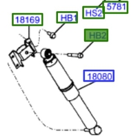 Genuine Ford Bolt - Rear Shock Absorber Upper W708373S437M
