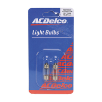 ACDelco 6411 FESTOON 12V 10W 10X31MM Twin Pack Bulb AC6411F 19378833