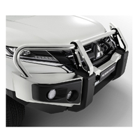 Genuine Mitsubishi Bull Bar with LED Fog Lamps Polished Pajero Sport AU901795