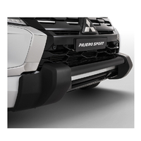 Genuine Mitsubishi Stainless Steel Nudge Bar Black Pajero MZ350835