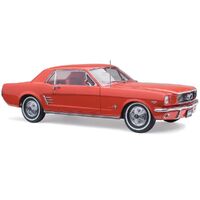 1:18 1966 Pony Mustang Signal Flare Red | 18804