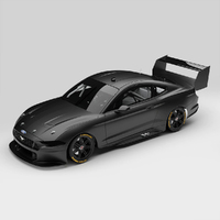 1:18 Ford Mustang GT Supercar - Matte Black Plain Body Edition
