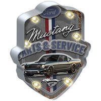 FORD MUSTANG LIGHT UP TIN SIGN