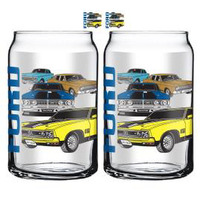 Ford Set of 2 Can shaped glasses 485ml
