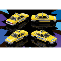 1:64 Yellow/Silver BT1 Police Holden VL Commodore