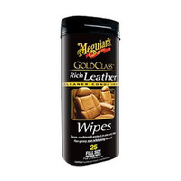 Meguiar's Gold Class Rich Leather Wipes - 25 Pack