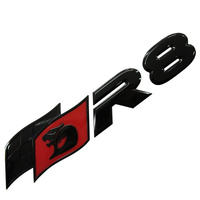 SVE08-139906BL-Genuine HSV 'R8' Black Edition Badge VF E08-139906BL