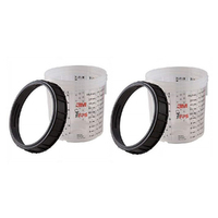 3M 16001 PPS Cup and Collar Standard 650ml 2 Cups