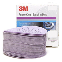 3M 01810 Hookit Purple Clean Sanding Disc 334U P500 150mm 6" 50 Pack