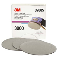 3M 02085 Trizact Hookit Abrasive Disc 443SA 150mm/6in. P3000 15 Pack