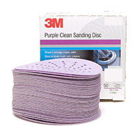 3M 30761 Hookit Purple Clean Sanding Disc 334U P600 150mm 6" 50 Pack