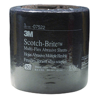 3M 07522 Scotch-Brite Multi Flex Roll Ultra Fine Light Grey 203mm x 6m Roll